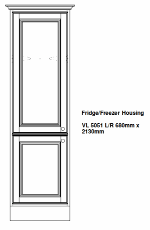 FRIDGE FREEZER KITCHEN HOUSING